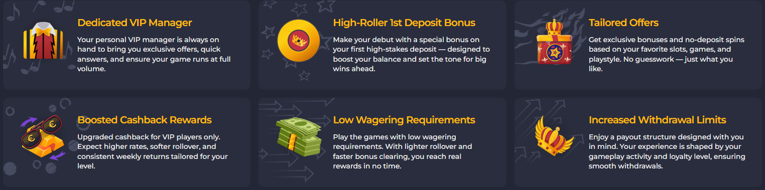 Rolling Slots VIP Benefits and Perks